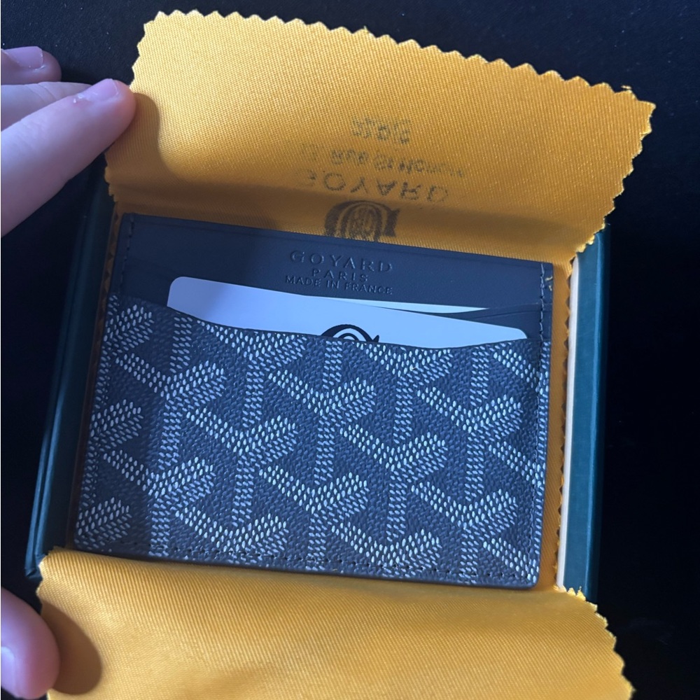 Goyard Black and White Card Holder